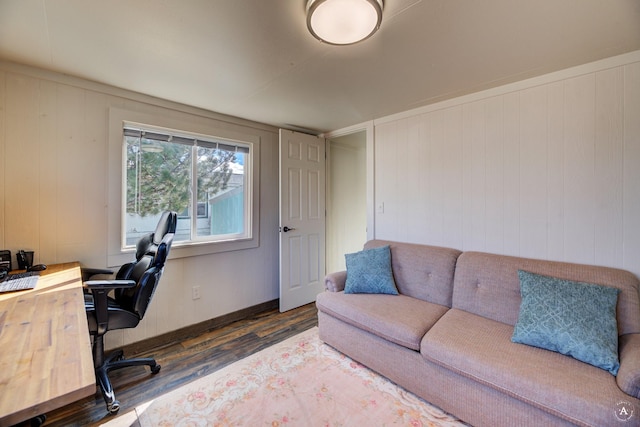 2931 Melrose Rd, Helena, MT 59602 - office area with wood finished floors and wooden walls