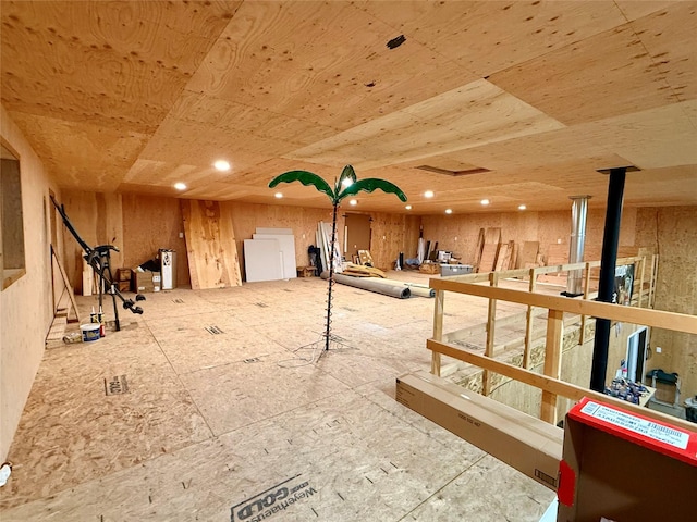 421 Cherry Creek Rd, Thompson Falls, MT 59873 - interior space with a wood stove