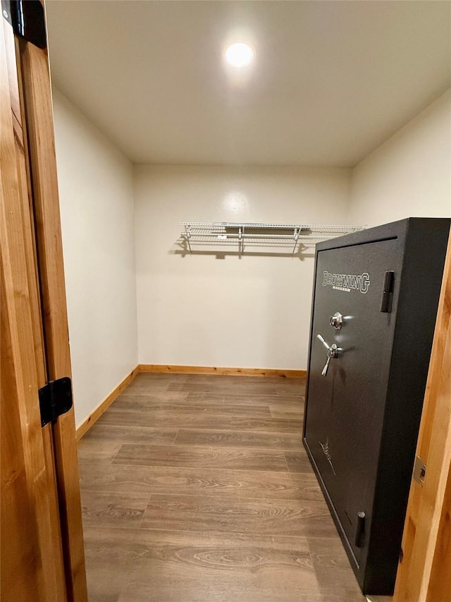 421 Cherry Creek Rd, Thompson Falls, MT 59873 - walk in closet featuring wood finished floors