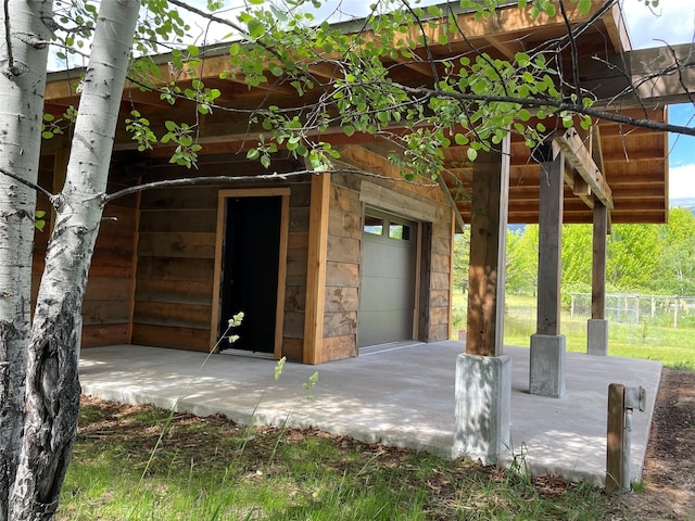 140 Swan River Rd, Bigfork, MT 59911 - garage featuring covered porch