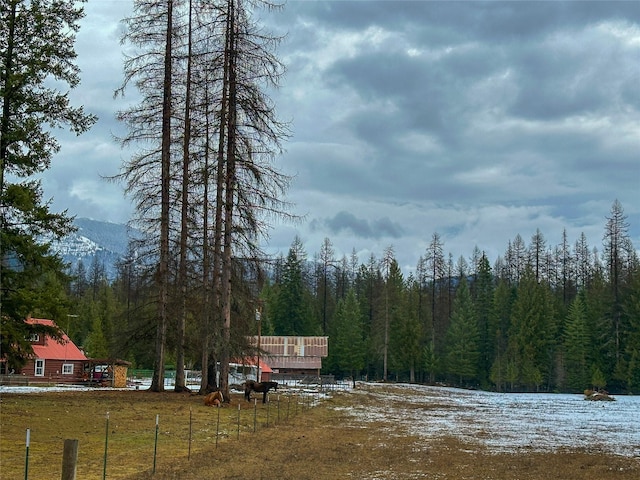 133 Klakken Rd, Noxon, MT 59853 - view of yard with a mountain view and a view of trees