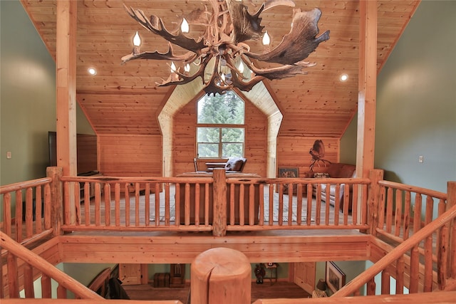 133 Klakken Rd, Noxon, MT 59853 - interior space featuring wooden walls and wood ceiling
