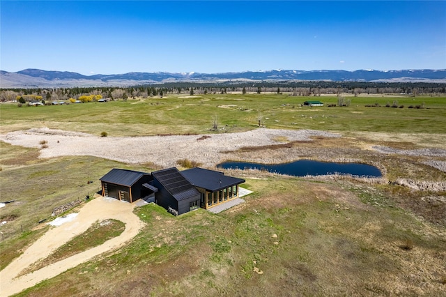 5052 Hoblitt Ln N, Florence, MT 59833 - aerial view of sparsely populated area featuring a water and mountain view