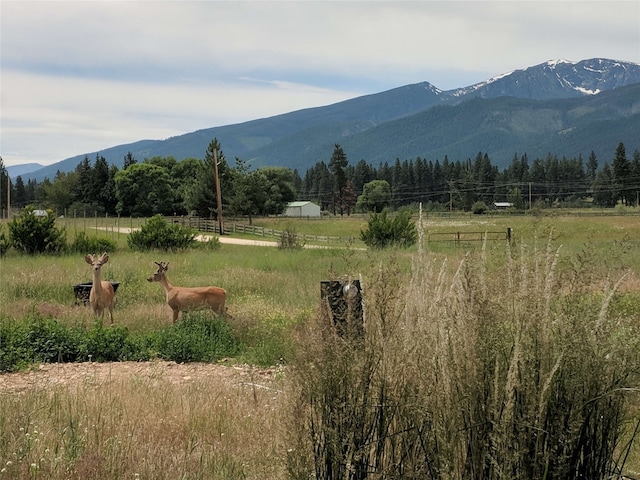 5052 Hoblitt Ln N, Florence, MT 59833 - view of mountain backdrop featuring rural landscape and a pastoral area