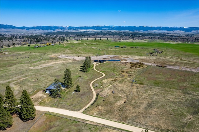 5052 Hoblitt Ln N, Florence, MT 59833 - aerial view of sparsely populated area featuring mountains