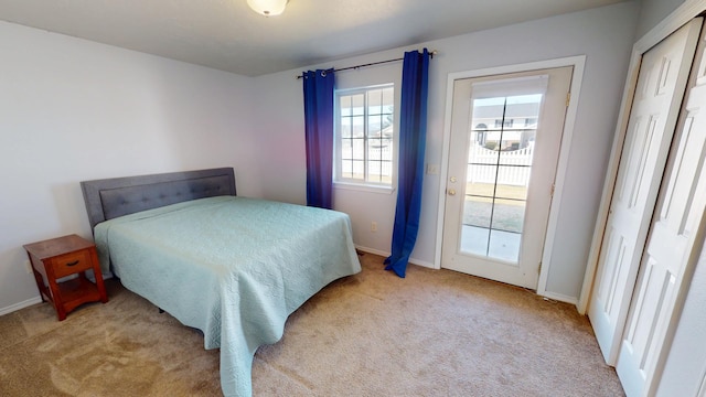 103 Alice Ave Unit B, Hamilton, MT 59840 - bedroom featuring carpet and access to exterior