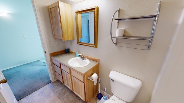 103 Alice Ave Unit B, Hamilton, MT 59840 - bathroom with vanity and tile patterned floors