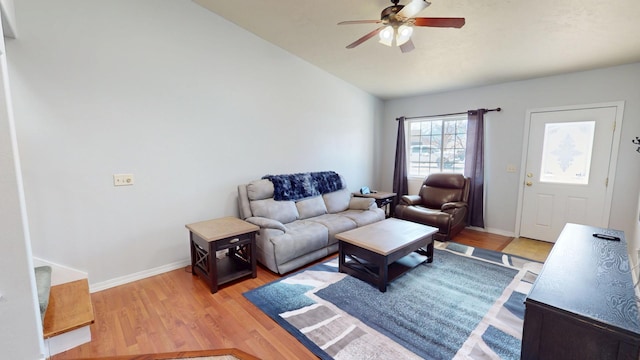 103 Alice Ave Unit B, Hamilton, MT 59840 - living area with ceiling fan and light wood finished floors