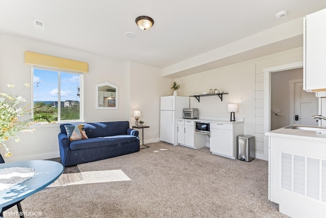 113 Mountain Vista Ct, Kalispell, MT 59901 - living room featuring light colored carpet and baseboards