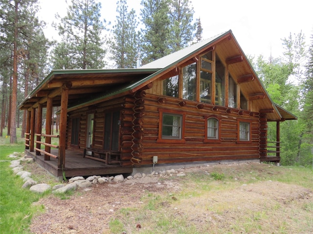 807 Pheasant Run, Hamilton, MT 59840 - view of property exterior featuring log siding