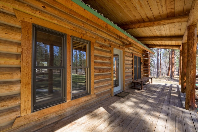 807 Pheasant Run, Hamilton, MT 59840 - view of wooden deck