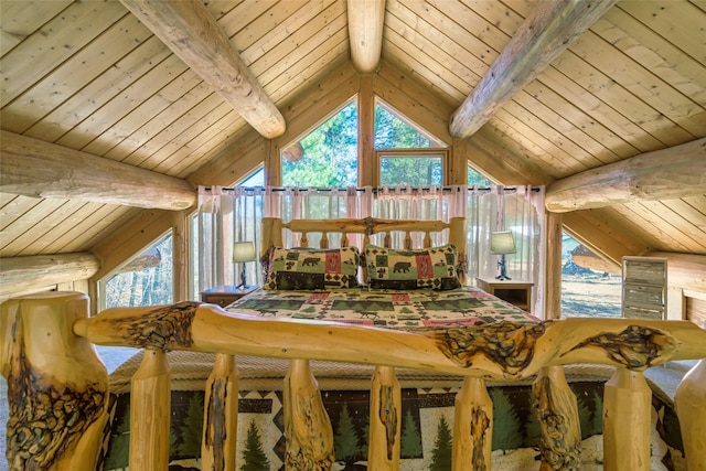 807 Pheasant Run, Hamilton, MT 59840 - bedroom with wooden ceiling