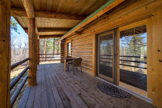 807 Pheasant Run, Hamilton, MT 59840 - view of wooden deck