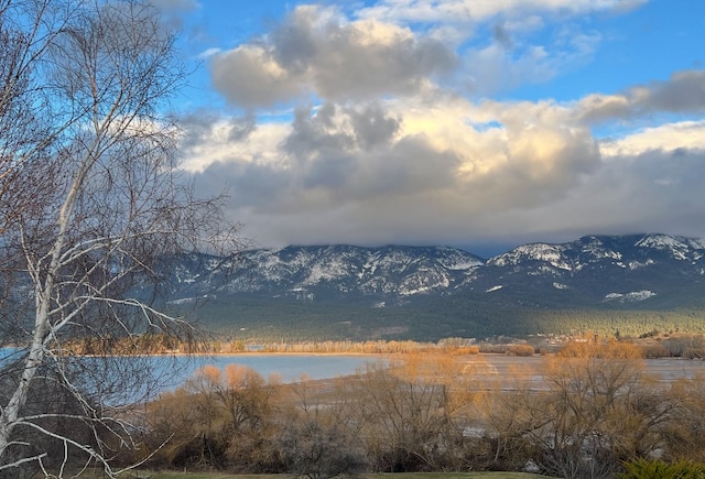 113 Mission Bay Dr, Polson, MT 59860 - water view featuring a mountainous background