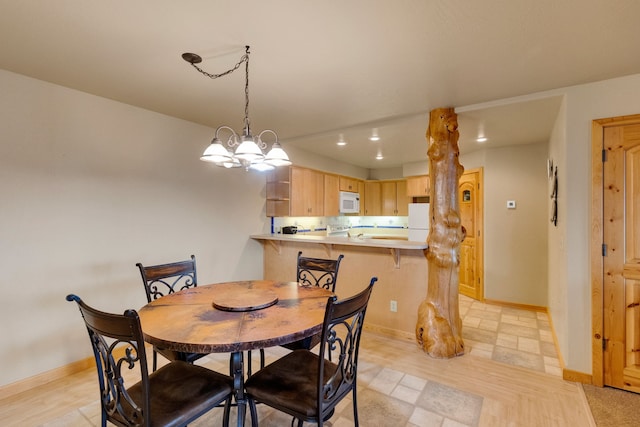 1130 Hegson Dr, Stevensville, MT 59870 - dining area with baseboards and recessed lighting