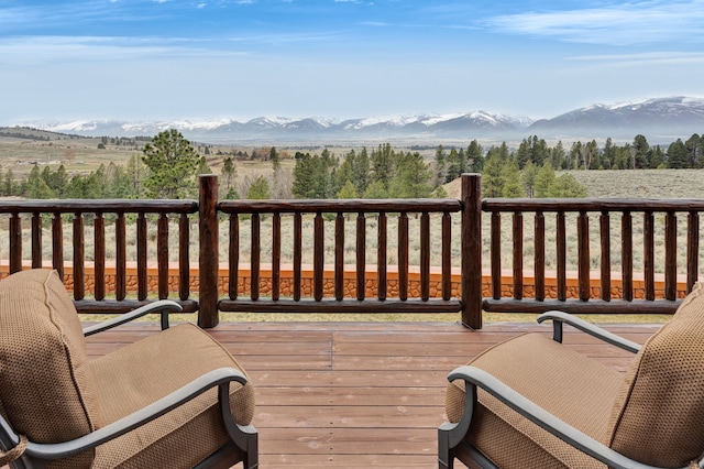 1130 Hegson Dr, Stevensville, MT 59870 - deck with a mountain view
