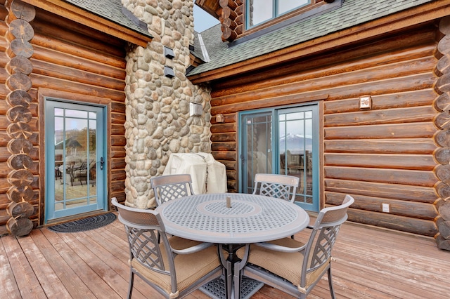 1130 Hegson Dr, Stevensville, MT 59870 - deck with outdoor dining area
