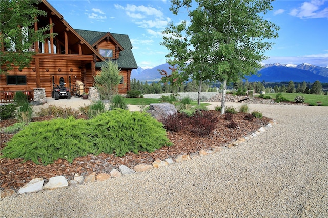 1130 Hegson Dr, Stevensville, MT 59870 - view of yard featuring a mountain view