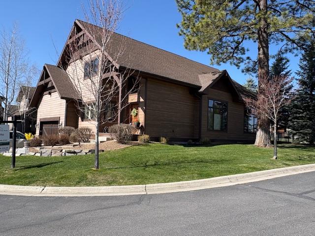 1 Rock Creek Ct, Whitefish, MT 59937 - view of front facade with a front yard