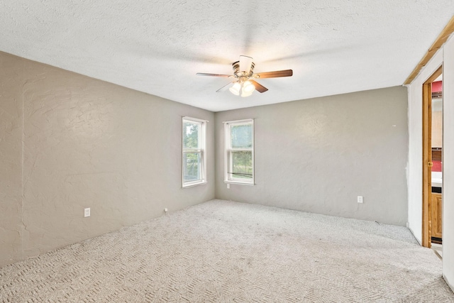 253 Aero Ln, Bigfork, MT 59911 - empty room featuring carpet, a ceiling fan, and a textured wall