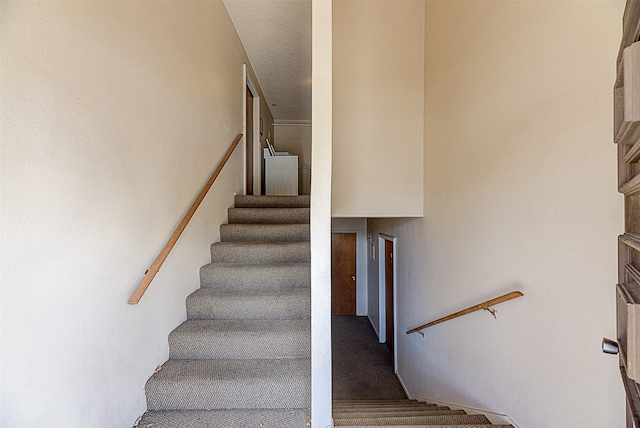 1318 Cole Ave, Helena, MT 59601 - staircase featuring carpet flooring