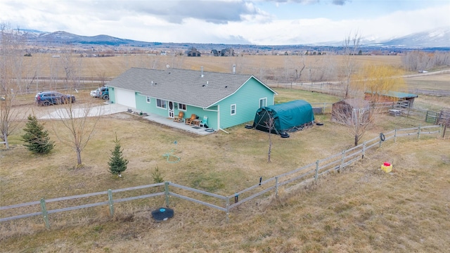 552 Pat Ln, Stevensville, MT 59870 - aerial view featuring a mountain view and a rural view