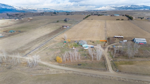 552 Pat Ln, Stevensville, MT 59870 - bird's eye view with a mountain view and a rural view