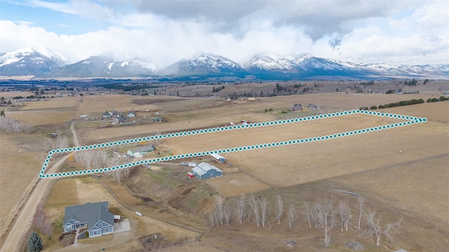 552 Pat Ln, Stevensville, MT 59870 - view of mountain feature with a rural view