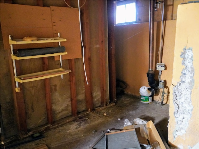 view of basement