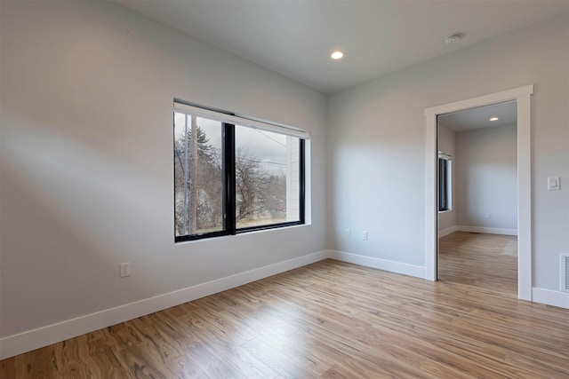 2212 S 12th St W, Missoula, MT 59801 - unfurnished room with recessed lighting, visible vents, baseboards, and light wood-type flooring