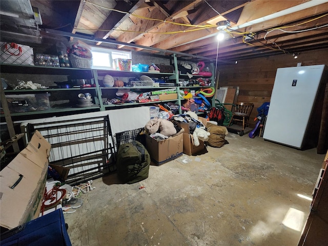 view of basement