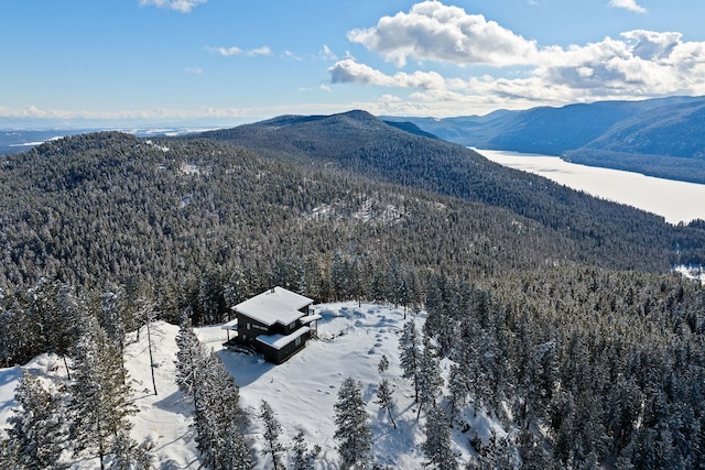 85 Meadows Dr, Whitefish, MT 59937 - view from above of property featuring a forest and mountains