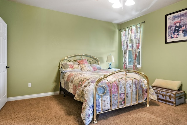 369 Gold Ct, Florence, MT 59833 - bedroom featuring carpet, a ceiling fan, and baseboards