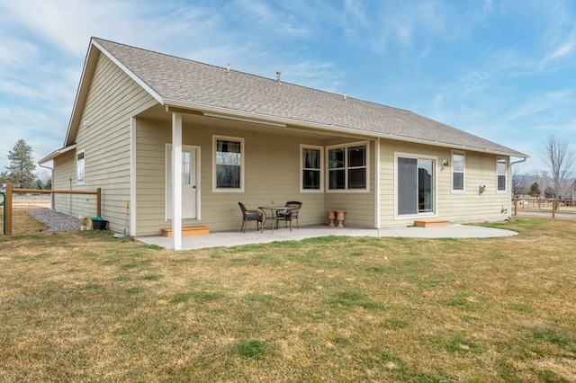 369 Gold Ct, Florence, MT 59833 - back of property with a patio and entry steps
