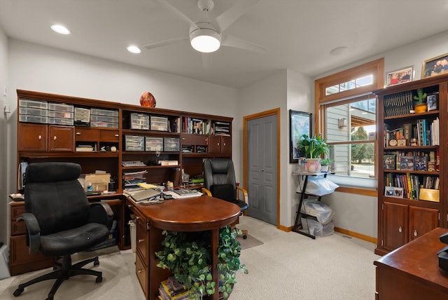 229AND231 Harbor Dr, Bigfork, MT 59911 - office space featuring light colored carpet and a ceiling fan