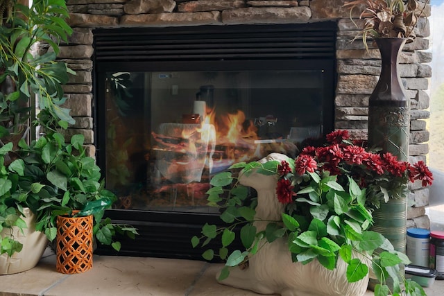 229AND231 Harbor Dr, Bigfork, MT 59911 - detailed view of a stone fireplace