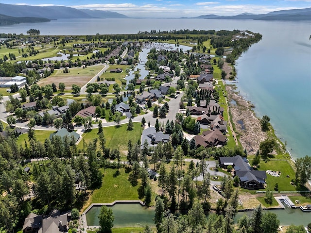 229AND231 Harbor Dr, Bigfork, MT 59911 - view of property location featuring a water and mountain view and nearby suburban area