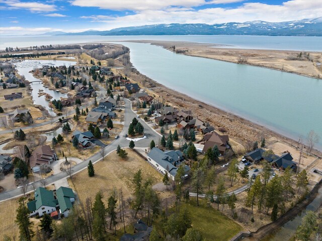 229AND231 Harbor Dr, Bigfork, MT 59911 - view of property location featuring a water and mountain view and nearby suburban area