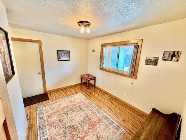 19066 King Rd, Florence, MT 59833 - spare room featuring wood finished floors and a textured ceiling