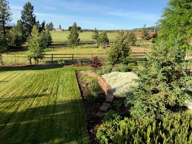 19066 King Rd, Florence, MT 59833 - view of yard with fence and a rural view