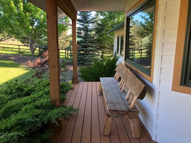 19066 King Rd, Florence, MT 59833 - view of wooden deck