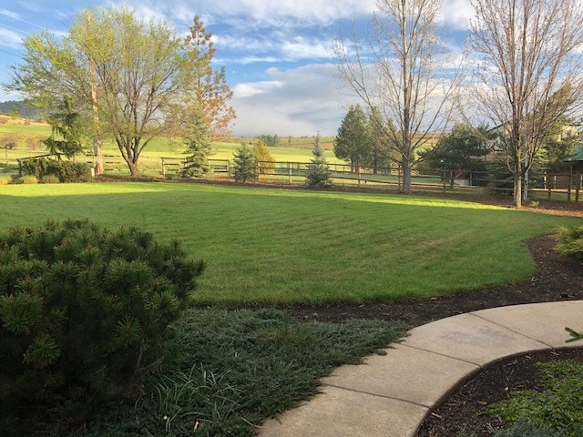 19066 King Rd, Florence, MT 59833 - view of yard with fence and a rural view