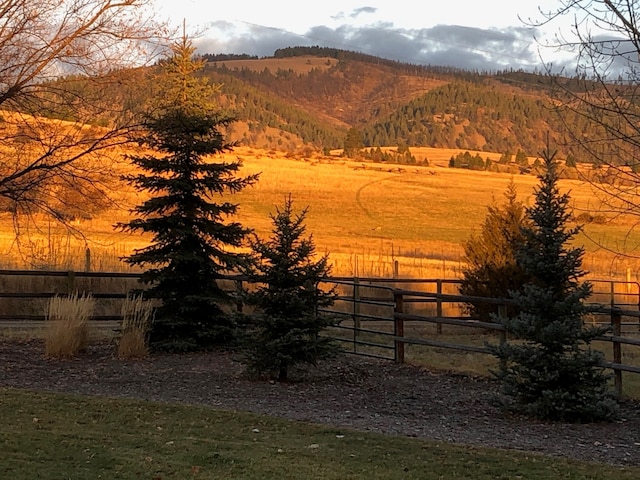 19066 King Rd, Florence, MT 59833 - view of yard featuring a mountain view