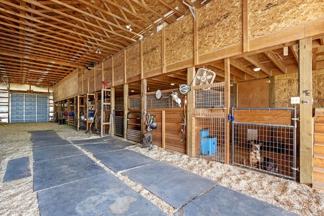 view of horse barn