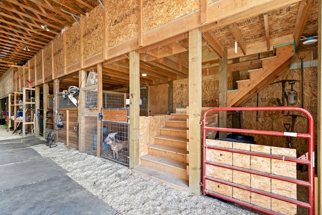 view of horse barn