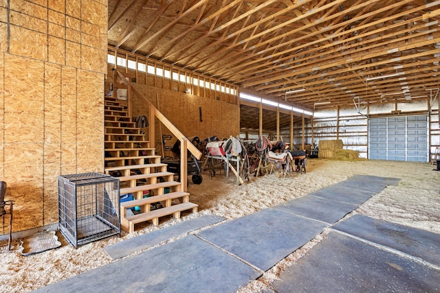 view of horse barn