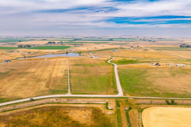 aerial view featuring a rural view