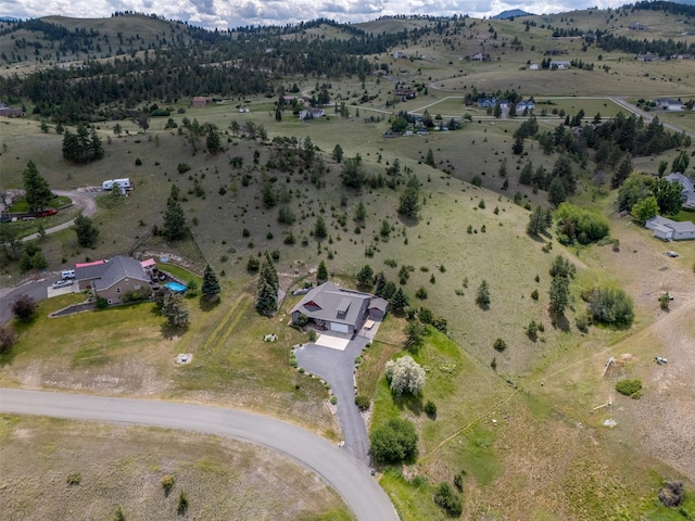 24 Sidewinder Loop, Clancy, MT 59634 - aerial view of property's location with rural landscape and mountains