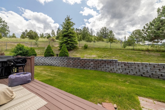 24 Sidewinder Loop, Clancy, MT 59634 - fenced backyard with a wooden deck