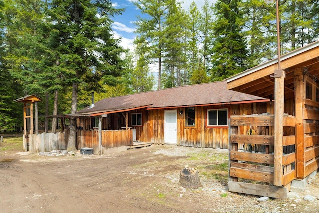 view of stable